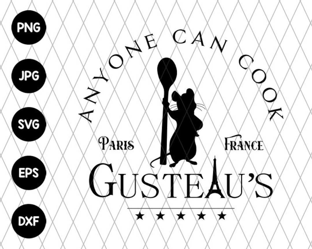 Anyone Can Cook Svg File EPS File PNG File JPG File Etsy