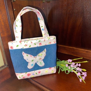Cabas pour petites filles, petit cabas pour filles, sac à main de danse pour fille, sac à main papillon