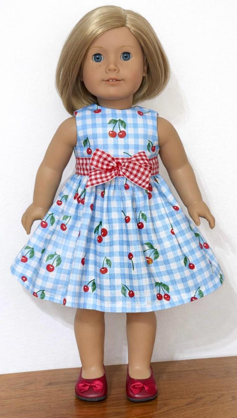 Blue Cherry Dress - Etsy