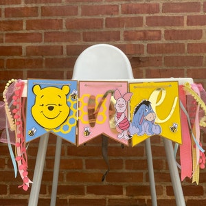 High chair banner first birthday banner for high chair customised banner for high chair banner for one year old smash cake photo prop