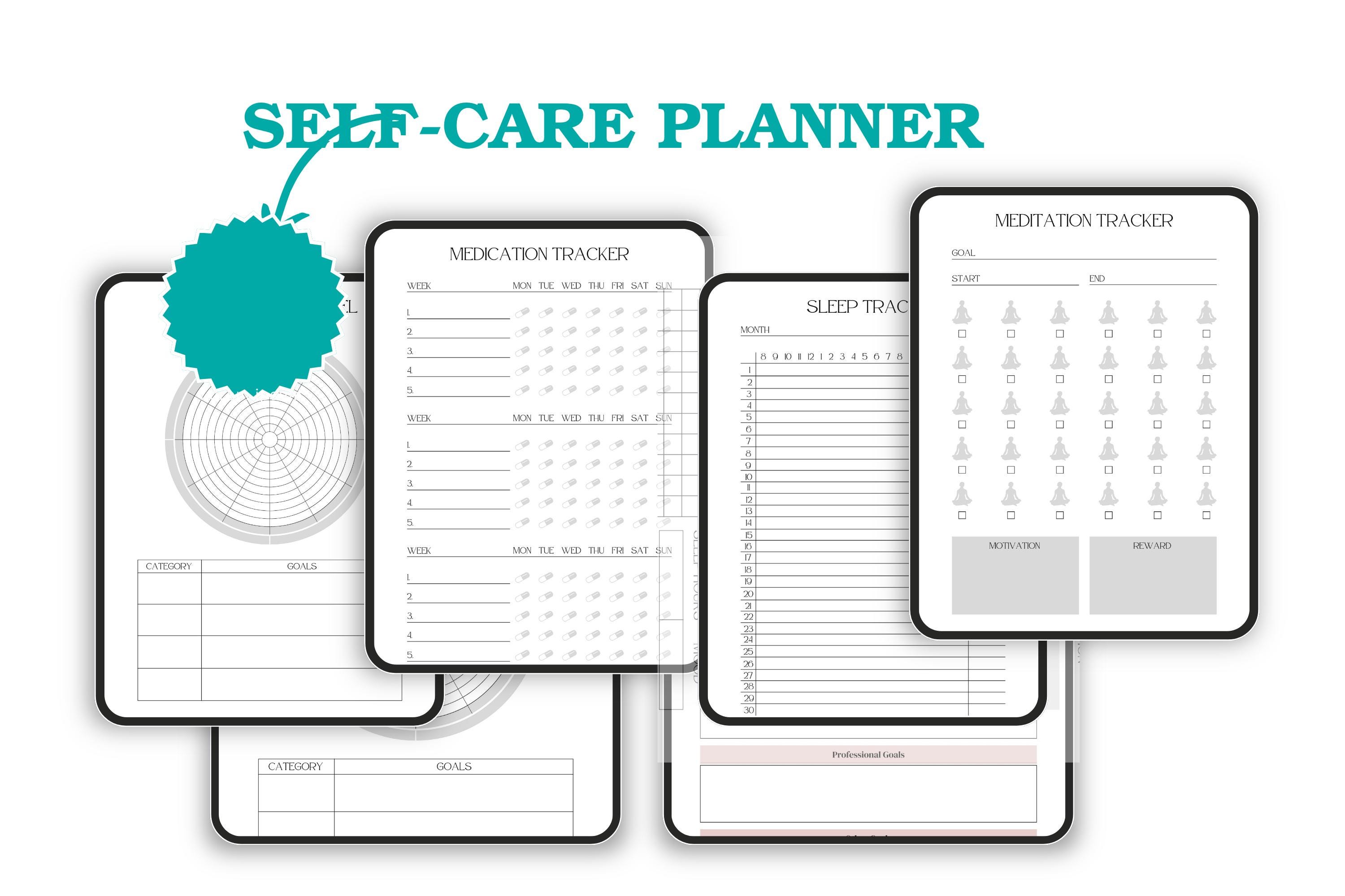 Complete Self Care Planner Printable - Daily, Weekly and Monthly ...