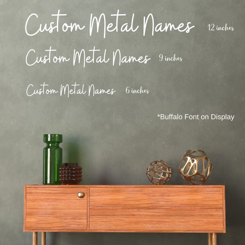 Custom Metal Names Personalized Powder Coated Signs in Etsy