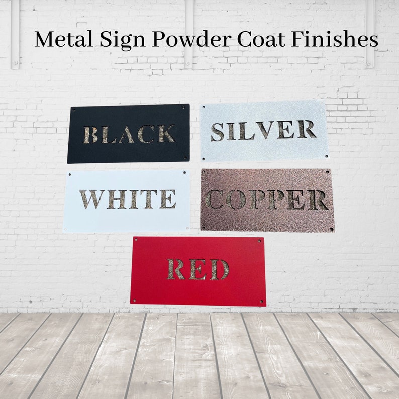 Custom Metal Names Personalized Powder Coated Signs in Etsy