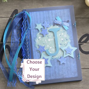 Personalized Initial Journal J–R – Handmade Letter Notebook