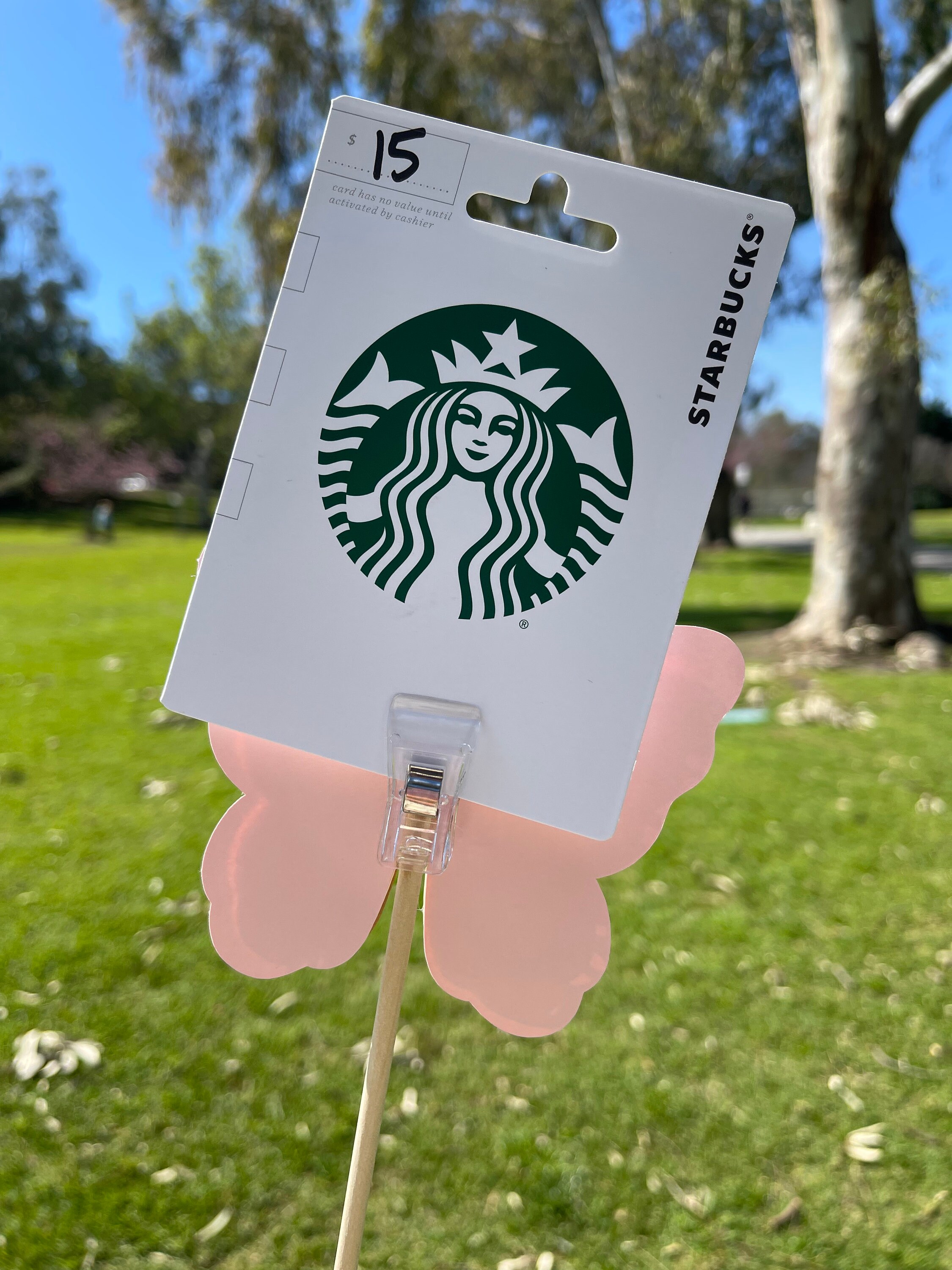 Flower Gift Card Bouquet/ Flower Gift Card/ Personalized Gift/ Mothers