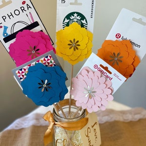 Benutzerdefinierte Name auf Glas Nachdenkliches Geschenk, Papier Blume Schmetterling Kartenhalter Blumenstrauß Geschenk Personalisierte, Preiswerte Handwerk Geburtstagsgeschenke Mama Papa