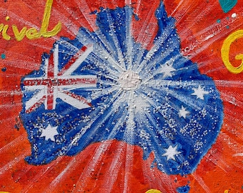 Powstań w Australii | Malarstwo prorocze | Sztuka chrześcijańska | Oryginalne dzieło sztuki |
