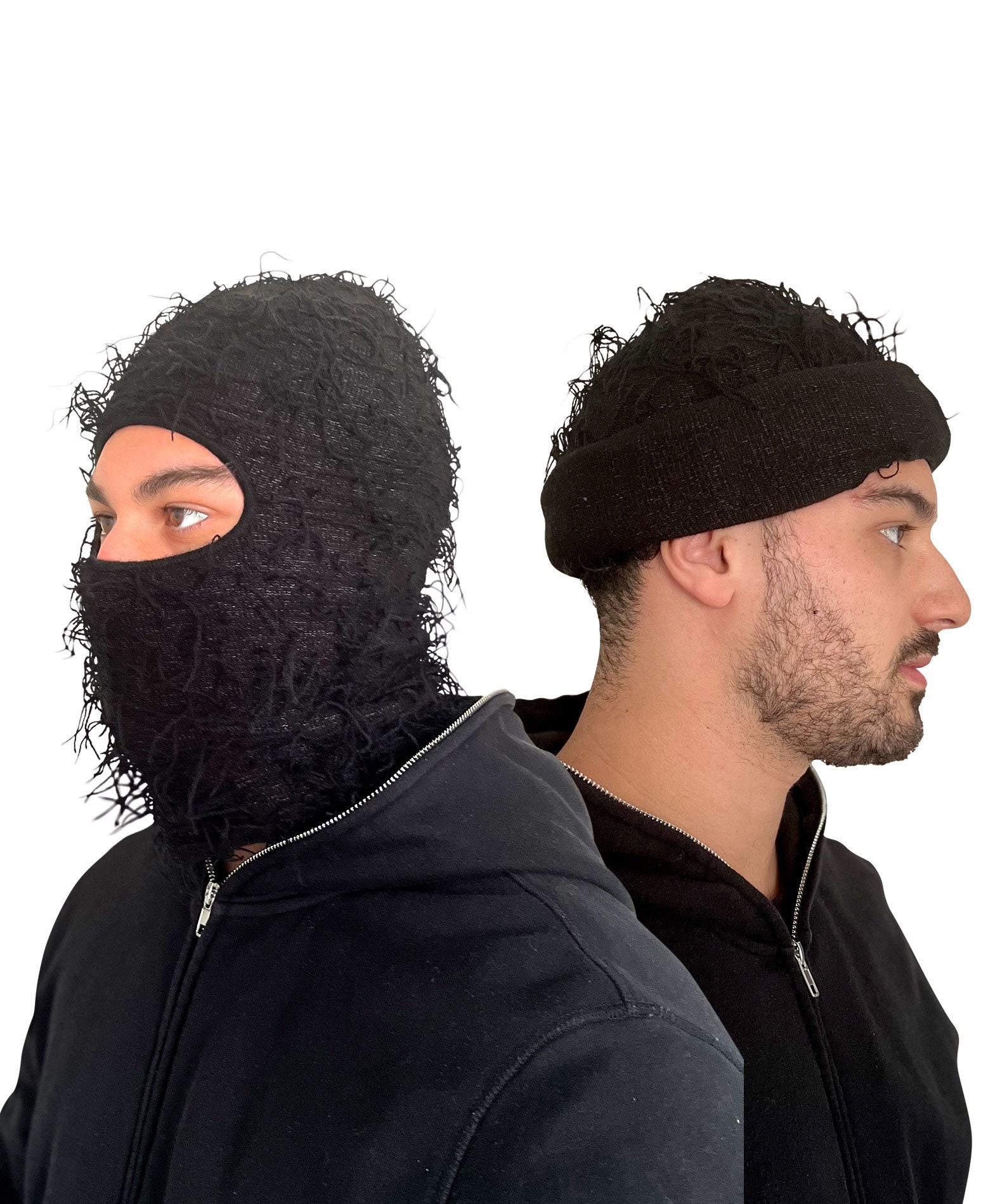 Custom lil durk ski mask, full face black mask, shiesty mask unisex &  one size