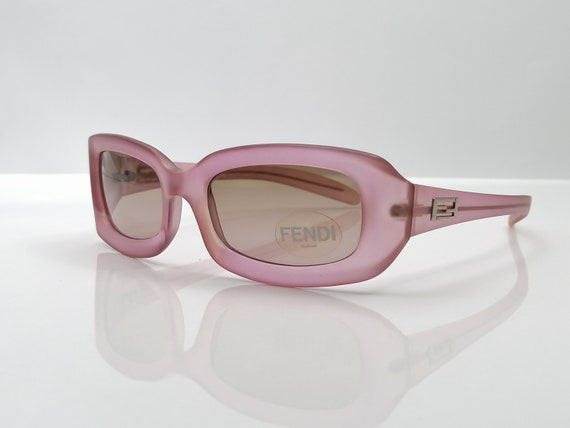 Authentic Fendi SL 7633 125 53 15 Square Pink Sun… - image 1