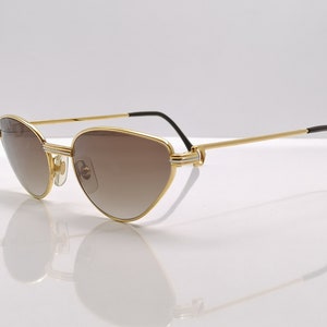 Vintage Cartier Rivoli Fancy Cat Eye Sunglasses for Women USED Eyewear