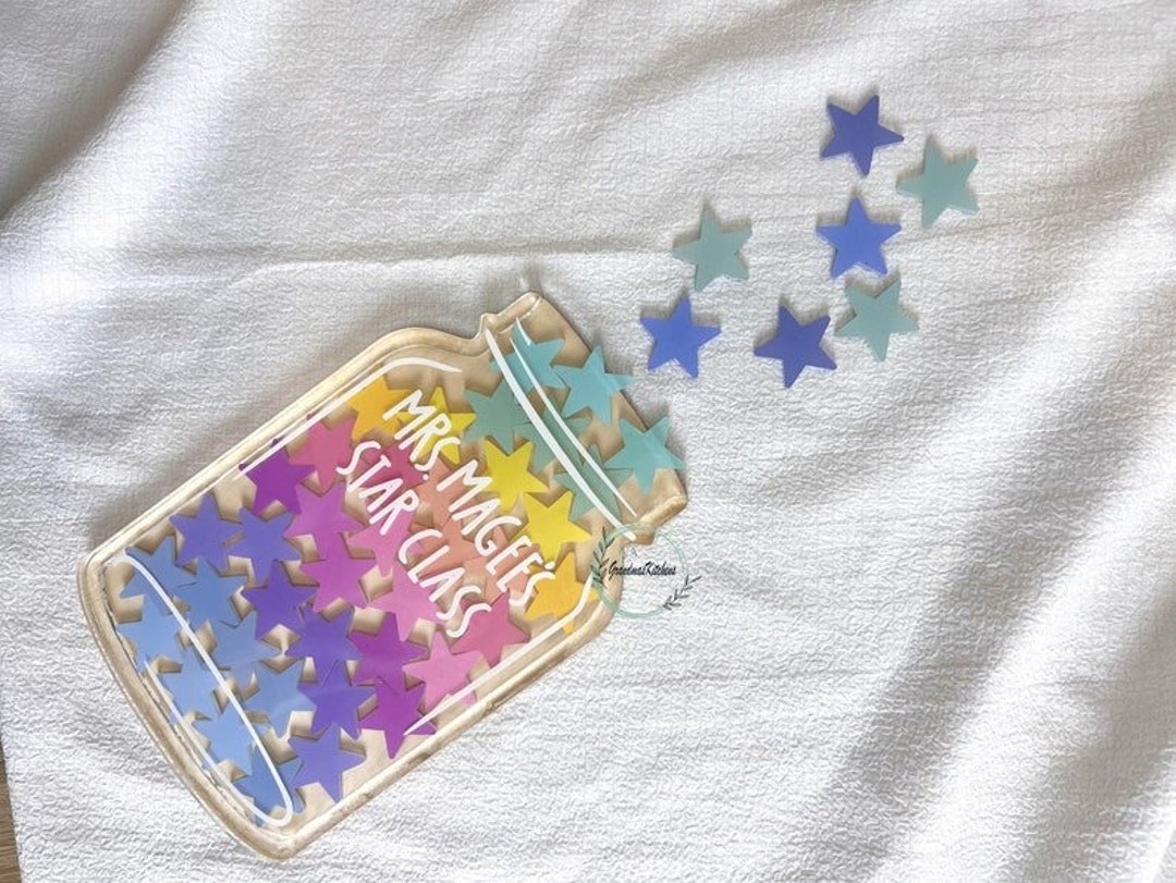 Personalized Reward Jar for Classroom Star Wooden Signs - Etsy
