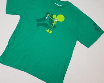 Destructo Speed Metal Homicidal Mouse Green T-Shirt Sz XL EXCELLENT RARE!!!