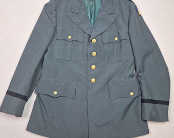 US Army Olive Green Dress Uniform Wool 40R Coat Pants Hat Quartermaster  Vintage - Etsy