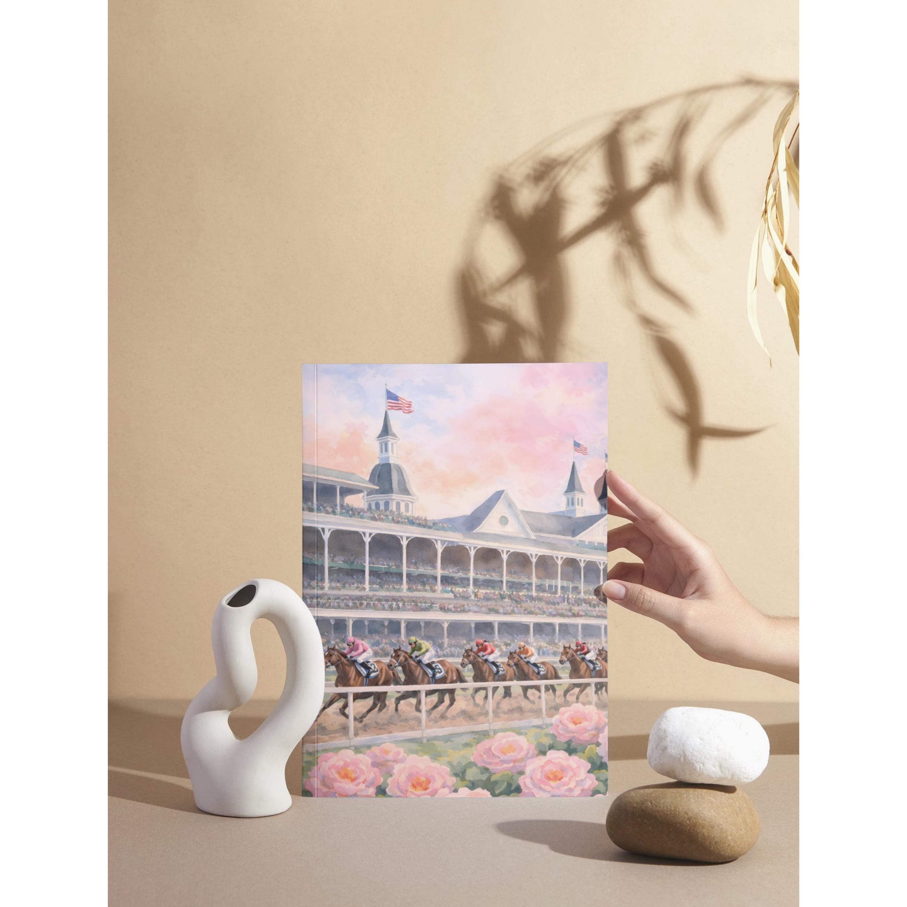Watercolor Racing Track Horse Racing Watercolor Print | Spring Track Equestrian Art (digital ...