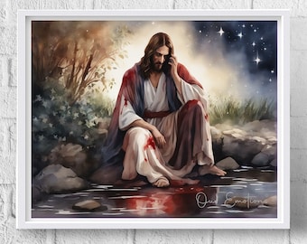 Jesus i Getsemane trädgård