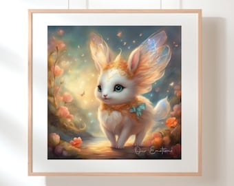 Mystiska varelser, Barnväggkonst, Barnväggdekorationer, Barnfantasiväggkonst