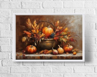 Pumpablandning, skördeblandning, festlig pumpablandning, säsongsbetonad väggkonst, höstens skördeglädje, pumpa digital nedladdning, pumpaväggkonst