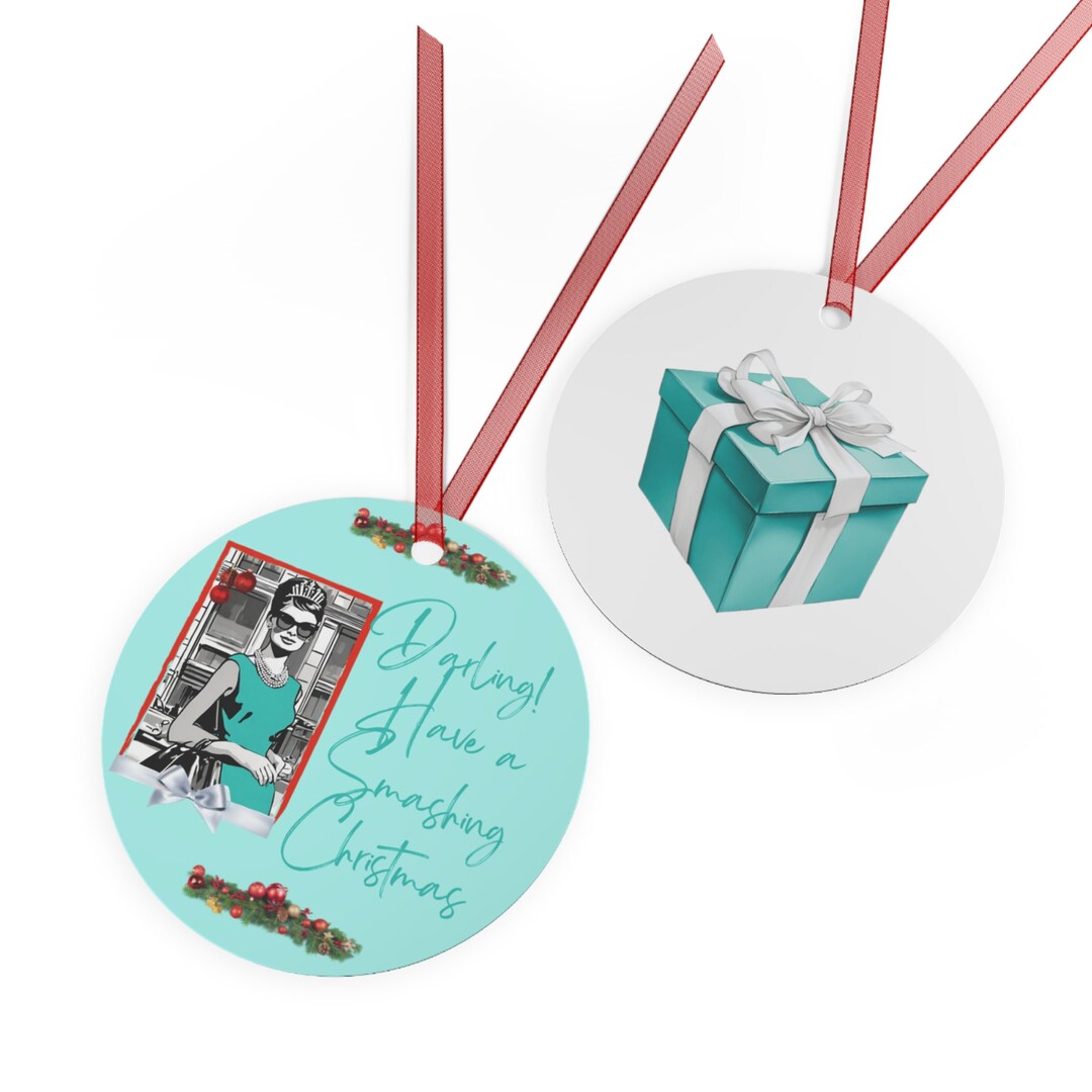 Audrey Hepburn, Breakfast at Tiffanys, Metal Ornament, Christmas