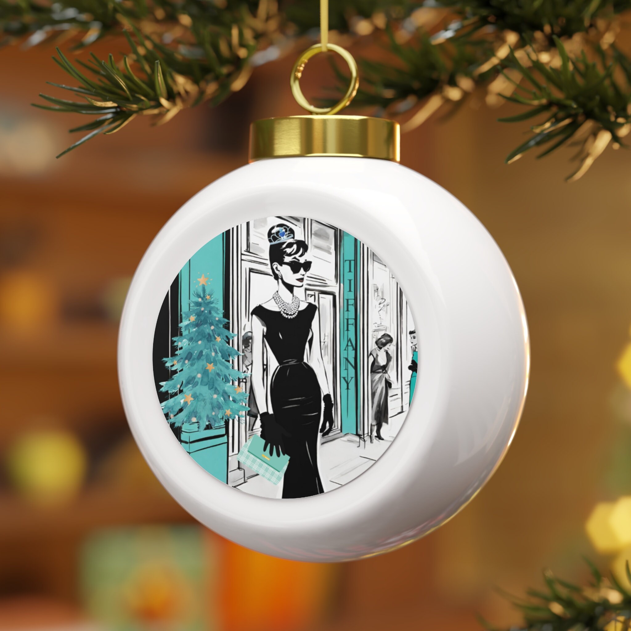 Audrey Hepburn Breakfast at Tiffanys, Tiffanys Blue, Retro Gift for Her