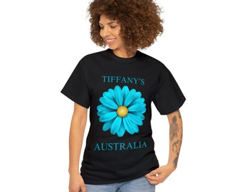 Camiseta Tiffanys Australia Flower Cotton, regalo para ella, camiseta de partidario de la marca, camiseta Tiffanys, regalo Tiffanys, regalo único, regalo navideño.