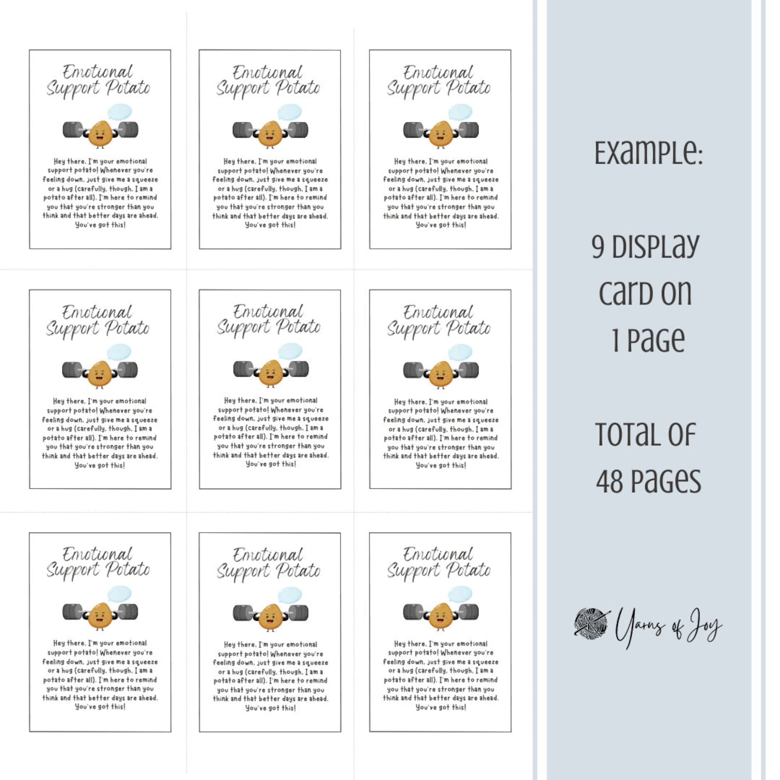 Support Tag Numbers Emotional Support Tag and Display Card Bundle - Digital Download - Etsy