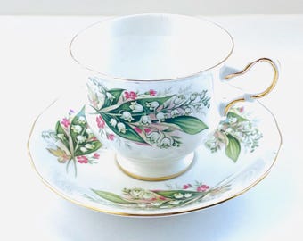 Royal Vale Lily of the Valley Teacup and Saucer
