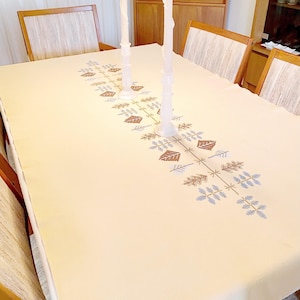 Woven Mcm  Rectangular Tablecloth