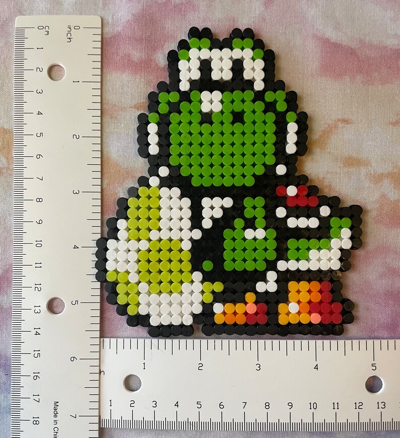 Yoshi With Eggperler Bead Caps Fuse Bead Design Etsy