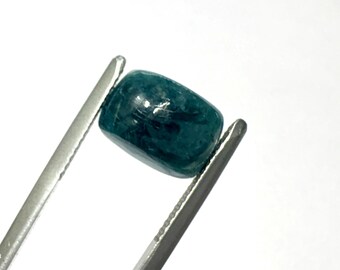 Grandidierite Gemstone Cabochon: Rare Bluish-Green Loose Stone For Jewelry, 3.80 Carat Size (8x11x5mm)