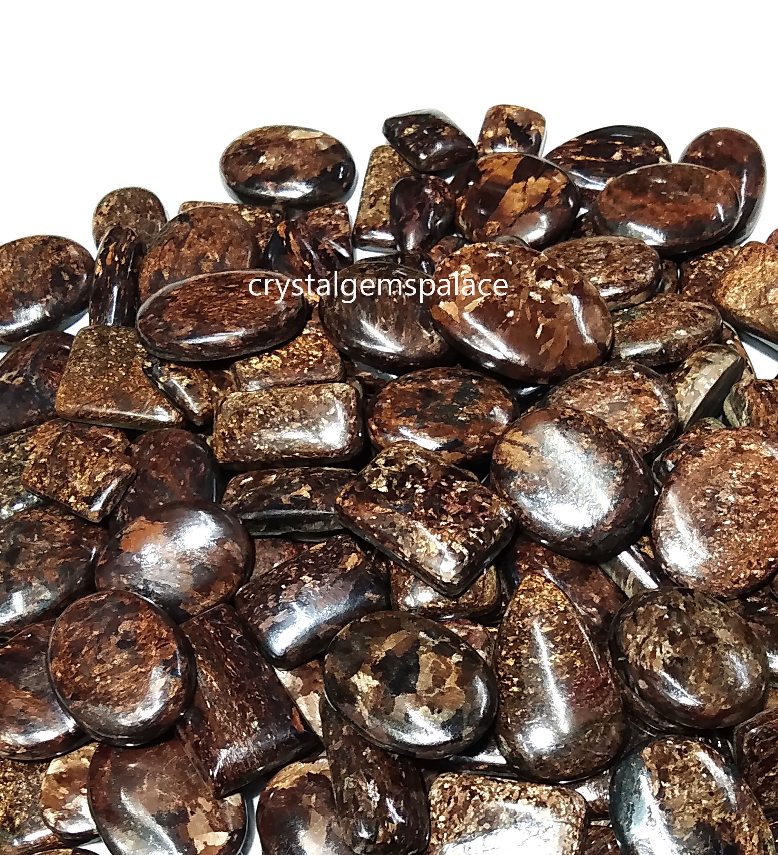 Bronzite Gemstone, Top Quality Natural Bronzite Cabochon, Loose Designer Crystal Stone Golden Bronzite, Wholesale Price Gemstone For Jewelry