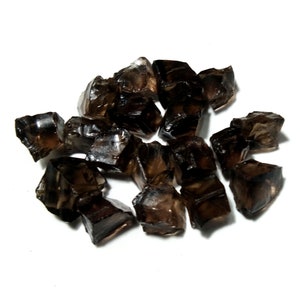 Raw Smoky Quartz Crystals: 63 Carat, 18 Piece Jewelry Making Set