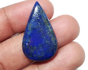 天然ラピスラズリカボションブルーラピスラズリクリスタル28X15X2 mm