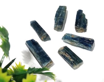 Blue Kyanite Crystal Blades: Jewelry Making Stones (6 Piece)