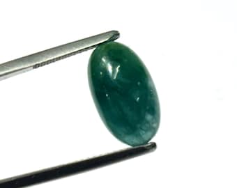 Grandidierite Gemstone Cabochon: Rare Bluish-Green Loose Stone For Jewelry, 5.25 Carat Size (9x15x5mm)