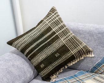 Brenne Brown Handwoven Cushion Cover