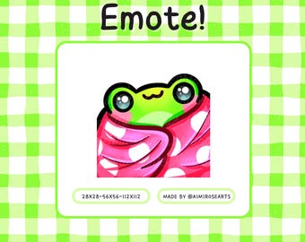 Custom Twitch Emotes | Frog Emote | Twitch Emote | Streamer | YCH | Frog Emotes | Sticker Emote | Twitch Emotes | Emotes | Youtube | Discord