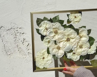 11x14 Pressed Bridal Bouquet | Wedding Bouquet Preservation | Framed Wedding Flowers | Bridal Flower Preservation |