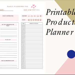 Printable Productivity Planner | ADHD Focus Planner
