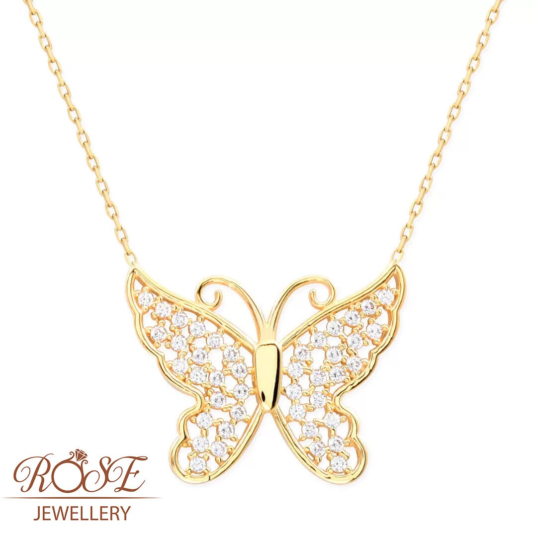 BUTTERFLY NECKLACE - GOLD main image 1