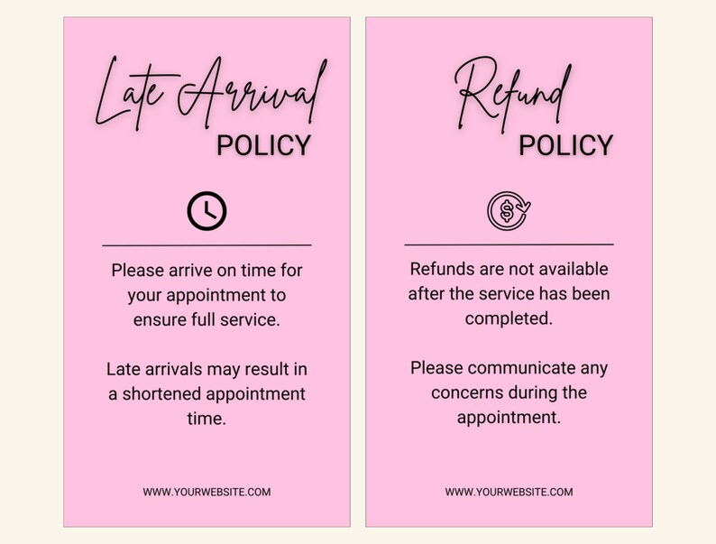 Editable Payment, Refund and Cancellation Policy, Term and Condition ...