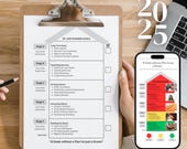 2025 Goal Planner Vision Template Canva, Printable Goal Planning, Minimalist New Year Resolutions Template Tracker, Business Goal Template