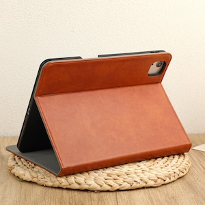 Custodia in pelle rossa arrugginita per iPad, custodia per iPad Pro 2022/2021, iPad Air 5, 4, 3, 2, 1, iPad 2022/2021, iPad 2020/2019, iPad mini 6, 5, 4 Custodia per iPad