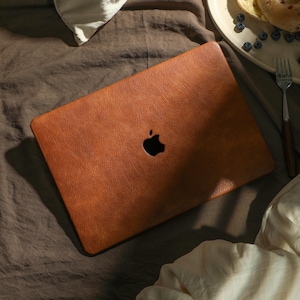 Funda rígida de cuero retro para MacBook Air 13, 11, 15, Pro 14, 15 y 16, MacBook Retina 15, 13 y 12, Apple 2026 M5 2025 M4, funda única para portátil.