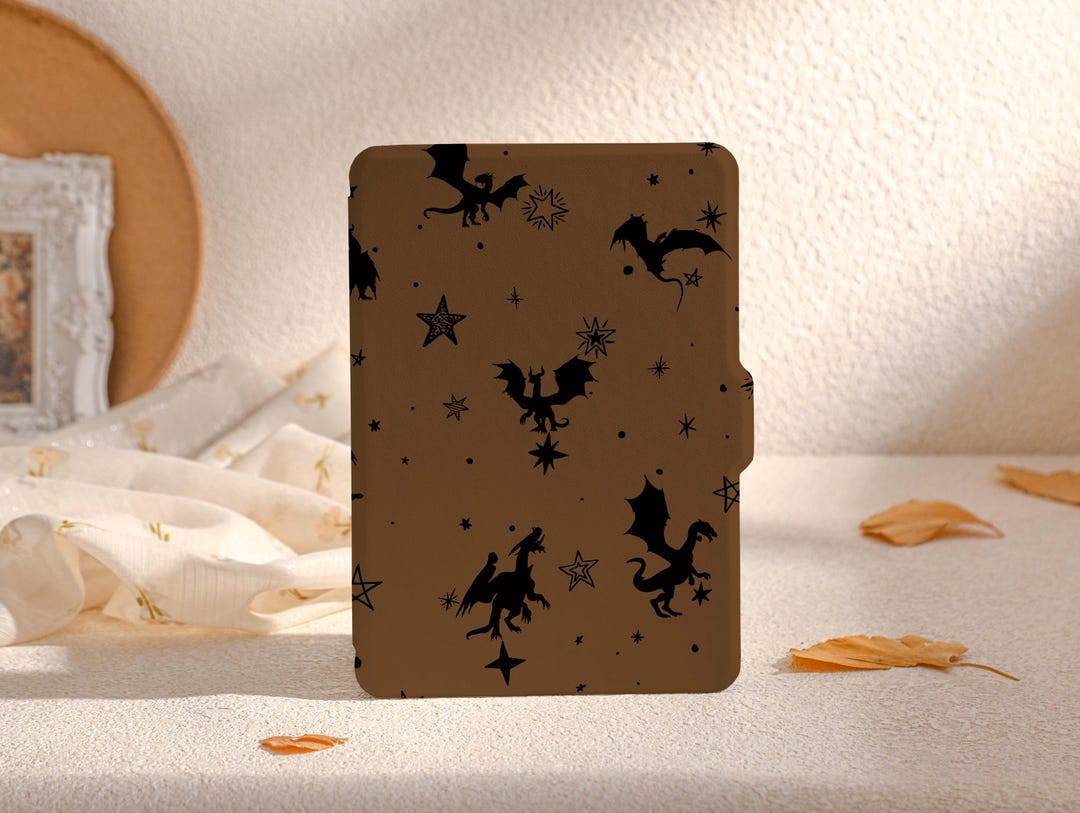 Retro Magic Dragon Collage Kindle Case, All New Kindle Case 2024