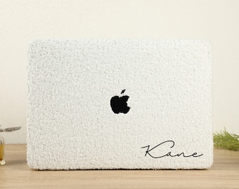 Cream Plush Macbook Case, Hard Case For Macbook Pro 16 Air 15 13 11 MacBook Retina 15 13 12 Neo A18 Apple 2022 2021 2020 Unique Laptop Case