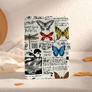 Custodia Kindle Retro Butterfly Draft, custodia Kindle completamente nuova 2022, custodia Paperwhite 6.8, custodia Kindle Paperwhite 2021, Kindle 10a 11a generazione