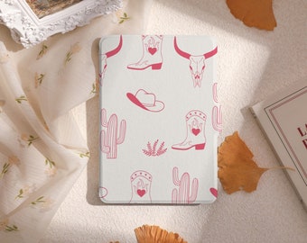 Pink Cowgirl Prints Kindle Case, All New Kindle Case 2022, Paperwhite 6.8 Cover, Kindle Paperwhite 2021 Case, Kindle 10th 11th Gen