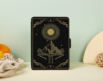 Sun Moon Tarot Trendy Kindle Case, All New Kindle Case Kindle Cover, Kindle Paperwhite Case 11th Gen, Personalized Case Book Lover Gift