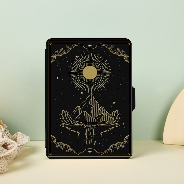 Sun Moon Tarot Trendy Kindle Case, All New Kindle Case Kindle Cover, Kindle Paperwhite Case 11th Gen, Personalized Case Book Lover Gift