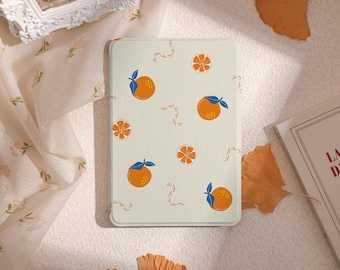 Sweet Orange Print Kindle Case, All New Kindle Case 2022, Paperwhite 6.8 Cover, Kindle Paperwhite 2021 Case, Kindle 10th 11th Gen